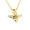 Hanger Kettingen Hip Hop Strass Verharde Bling Iced Out Gold Crown Angel Hangers Ketting Voor Mannen Rapper Sieraden Drop