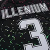 DJ ILLENIUM Jersey Singer 3 maglie da baseball da uomo cucite bianco nero versione moda Diamond Edition Alta qualità