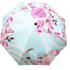 Automatischer Strandschirm, Regen, für Damen, Taschen-Minischirme, rosa, faltbarer Sonnenschirm für Mädchen, Sonnenschirme, Geschenkideen UPF50+