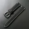 Watch Bands 18mm 20mm 22mm 24mm Black Gray Khaki Blue Brown Green Vintage Leisure Simplicity Cowhide Genuine Leather Watchband Strap Deli22