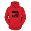 Men's Hoodies & Sweatshirts White Lives Matter Black Funny Cool Designs Graphic Cotton Camisas Autumn Winter Basic Tops