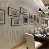 Papel de parede non tecido da listra vertical da cor, papel de parede moderno de alta qualidade para a sala de visitas do quarto Decoração 210722