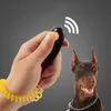 Remote Dog Whistle Button Clicker Pet Sound Training With Wrist Band Click Trainer Tool Aid Guide Pets Dogs Supplies 11 Colors Available