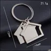Rings Jewelry 10 Pieces/Lot Zinc Alloy Shaped Keychains Novelty Keyrings Gifts For Promotion House Key Ring C3 Drop Delivery 2021 Grhjw