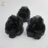 black flower heads