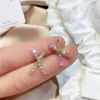 Choucong Brand Simple Fashion Jewelry Cross Earrings 925 Sterling Silver 14K Gold Fill Pave 5A Zircon CZ Diamond Party Star Women Wedding Stud Earring Gift