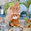 Клавичные плюшевые Tiger Baychain Bag Bag Sendant Toy Pare Carm Charms Girl Gift Keyring Ювелирные изделия