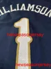 Stitched Zion Williamson Jersey Embroidery Jersey Size XS-6XL Custom Any Name Number Basketball Jerseys