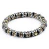 Brins de mode strass colorés hématite pierre perles naturelles bijoux Hip Hop perles Blance Bracelets bijoux pour hommes femmes cadeau