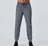 Tasarımcı Luluss Uzun Pantolon Erkekler Spor Koşu Hizası Yoga Açık Spor Cepler Slim Fit Lu Sweatpants Pantolon Jogger Pantolon Erkek Casual Elastik