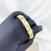 Magnifique Or Couleur Blanc Shell Noir Résine Charme Bracelet De Noce Perles Bracelets pour Femmes De Mariée Pulseras En Gros Q0717