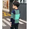 Children clothing kids cotton long sleeve sweaters child autumn spring jacket baby boys tops 4-15 Y O-neck teenage 211104
