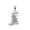 Colliers pendentifs Creative Cartoon Dinosaur Iced Out Cumbic Zircon Collier Cool Hip Hop Jewelry Gift for Men Party2760