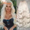 HD Swiss Platinum Blonde Ombre Human Hair Wigs Brazilian Remy 13x6 Lace Front Wig Pre Plucked Transparent Laces Wigs for Women