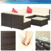 TOPMAX PATIO SETS PE PE Rattan Sectional Garden Furniture Corner Sofa Set Us Stock A00 A14