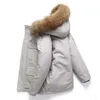 Parkas en duvet pour hommes garder au chaud -30 degrés canard blanc veste d'hiver hommes coupe-vent à capuche col en fourrure épaissir manteau mâle taille S-3XL Stra22