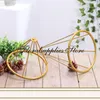 Party Decoration 10st Gold Flower Stand 50 70 cm höjd Metal Road Lead Wedding Centerpiece Flowers Vases For Event Home211l