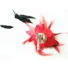 50pcs Feather Wedding hairpins Lots Headdress head flower Clip brooch fashion Breast pin School Girl Hair accessories