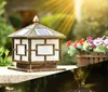 Luces solares para decoración de jardín, luces impermeables para exteriores, paisaje, patio, Pilar, lámpara LED
