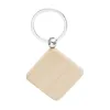 Wood Keychain Party Favors Blank Personalized Customized Tag Name ID Pendant Key Ring Buckle Birthday Gift In Stock BDC03