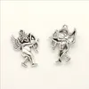 Mycket 100st ängel cupid antika silver charms hängsmycken för smycken gör armband örhängen DIY Keychain Pendant 20 * 14mm DH0821