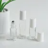 5 ml 10 ml lege mini clear glazen roller flessen cosmetische rol op buizen verpakking lippen olie serum container make-up tool groothandel
