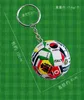 Nouveau Monde Drapeau Football Porte-clés Pays Football Club Fans Porte-clés De Voiture Porte-clés Souvenir Sac Pendentif Accessoires Cadeaux K2114 G1019