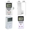Timers Outlet Timer Digital Programmerbar Heavy Duty Smart Indoor for Electric Outlets EU Us UK Plug Wall Switch