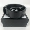 Classic Brand Designer 7 Style 3.8 Wide Belt Men's Gold, Silver, Bronze and Black Buckle With box