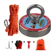 700lbs Kit d'aimant de pêche puissant récupération de néodyme aimant N52 corde durable bagues magnétiques de la récupération de métal récupération de métal