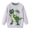 Springende meter katoen Kinderen Sweatshirts met Dieren Print Jongens Meisjes Sport Top Dinosaurus Baby Kleding Sweaters 210529