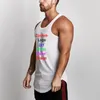 Po OWN Design Customized Mens Quick Dry Mesh Fitness Clothing Gym Stringer Tank Top Men Bodybuilding Vest Workout Shirt 210421
