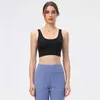 Yoga kläder BH Super Elastic Tank Top Sports Underwear Gymkläder Kör Fitness Sexig U Back Casual Workout Vest4324161