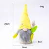 Dzień Matki Gnomes Party Prezent Wiosna Kwiaty Krasnolud Home Decoration Handmade Beztwarzowy Plush Lalka Bee Festival Desktop Ornament Yl428