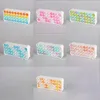 Silicone Toy Fingertip Bubble Pencil Box Stationery Storage BoxSqueeze Toys Bubble Decompressor Rainbow Pendant Pack1806067