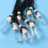 7 styles Car perfume bottle cars pendant perfumer ornament air freshener for essential oils diffuser fragrance empty glass bottles 30pcs