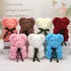 25cm PE Plastic Artificial Flowers Rose Teddy Bear Hand Made 18 Colors Foam Valentines Day Gift Birthday Party Decoration