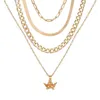 17km hiphop goud zilver kleur lange ketting ketting voor vrouwen partij punk multilayered bal cross hanger ketting 2021 sieraden G1206