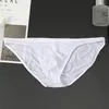 Mutande di seta di ghiaccio a vita bassa all'ingrosso Slip boxer solidi Uomo Plus Size Biancheria intima estiva per uomo Mix Taglia ordine M L XL XXL XXXL