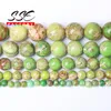 Другие натуральные зеленые морские осадка бирюзовых бусин Императорские джасперс круглый рыжий камень для ювелирных изделий изготовления браслетов 4-10 мм 15 "Wynn22