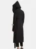Men's Trench Coats Niche Design Windbreaker Long Loose Large Size Tight Coat Black Sleeve Fashion Slim
