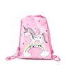 Sac à cordon licorne pour filles, 8/16/24/50 pièces, paquet de rangement de voyage, sacs à dos d'école, cadeaux de fête d'anniversaire pour enfants, sac tête de mort