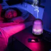 Lavendel ultrasone aroma diffuser glas luchtbevochtiger etherische olie aromatherapie machines geur koele mist 100ml 7color led 210724