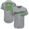 Jersey de béisbol auténtico de Neon Neon Green-Navy