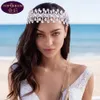 Big Diamond Tiara Vestido Barroco Cristal Niño Niño Crown Rhinestone con joyas de boda Accesorios para el cabello Diamond Bridal Crowns Puricales