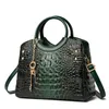 HBP Fashion Womens Toes PU Axelväska Casual Crocodile Handbag