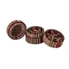 Natural Wooden Smoking Tobacco Herb Grinder With Rainbow Wood Design 41MM 3 Piece Handmade Smoke Spice Grinders Accessories