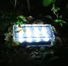 4x8 Paver Solar Lamps Lights LED Brick Waterproof Underground Inground Lighting Pathway Walkway