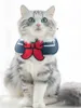 개 칼라 가죽 끈 귀여운 고양이 두건 칼라 부드러운 개 scraf bibs 만화 인쇄 애완 동물 액세서리 작은 고양이 neckerchief 232c3
