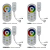 LED-band Ljus 5050 RGB / RGBW / RGBCCT Flexibelt band FITA LED-lampa 60LEDS / M 5m + Touch RF Remote + DC12V Adapter Plug